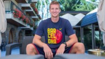 Justin Doellman en la concentración del Barcelona en Encamp (Andorra).