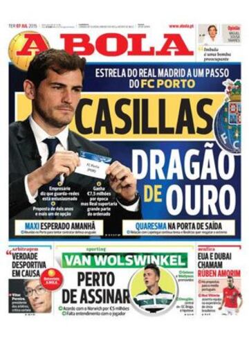 Portadas de la prensa deportiva