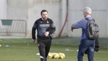 Sergio, durante un entrenamiento.