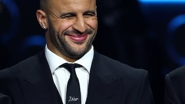 Soccer Football - The Best FIFA Football Awards - Eventim Apollo, London, Britain - January 15, 2024  Manchester City's Kyle Walker reacts after the awards ceremony REUTERS/Andrew Boyers