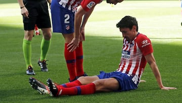 Savic, en un partido del Atl&eacute;tico.