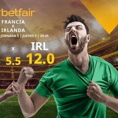 Francia vs. Rep. Irlanda: horario, TV, estadísticas, clasificación y pronósticos