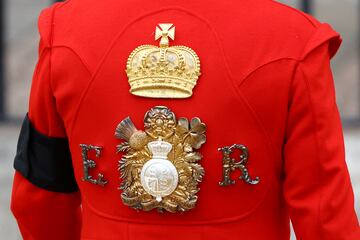 Un Guardia Real en la Abadía de Westminster.