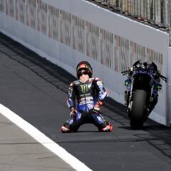 Quartararo rompió a llorar ante los periodistas y dijo: “Lo siento”