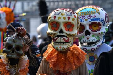 El día de muertos se vivió previo al Gran Premio de México