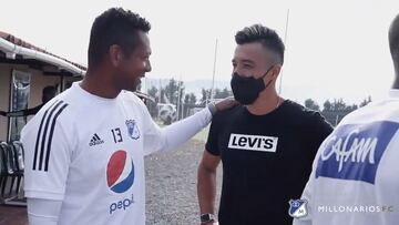 Recibimiento Fernando Uribe a Millonarios