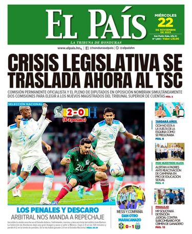 Las reacciones de la prensa de Honduras tras su eliminación ante México