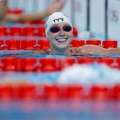What swimming events does 2024 Paris Olympian Katie Ledecky participate in? Dates and times