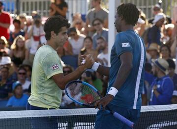 Jauma Munar saluda a Gael Mofils.