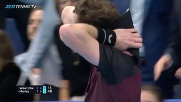 Imposible no levantarte y aplaudir: la reacci¨®n de Murray tras volver a ganar un t¨ªtulo