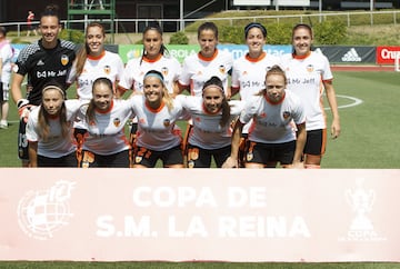 Once inicial del Valencia en la semifinal de la Copa de la Reina de fútbol que se disputa en la Ciudad del Fútbol de Las Rozas