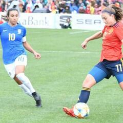 España 2-1 Brasil femenino: resumen, goles y resultado