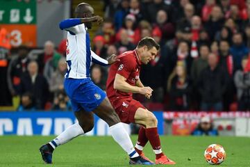 James Milner in action against Porto.