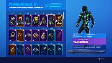Fortnite Temporada 10: todos los skins del Pase de Batalla