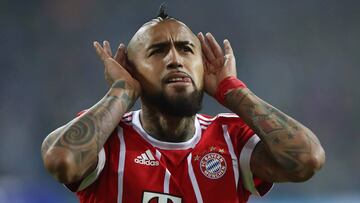 Arturo Vidal en el Bayern M&uacute;nich. 