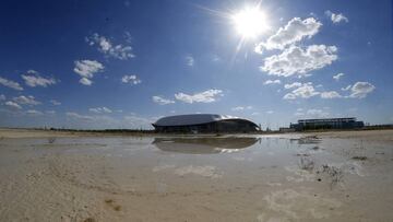 Terrenos donde se ubicará la futura ciudad deportiva del Wanda Metropolitano.