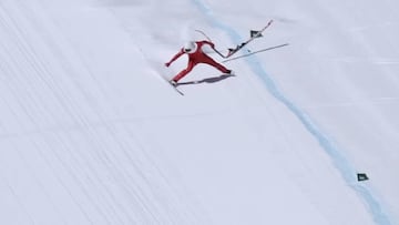 El espa&ntilde;ol Juanki S&aacute;nchez cay&oacute; cuando practicaba esqu&iacute; de velocidad a m&aacute;s de 200 kil&oacute;metros por hora durante el Speed Masters celebrado en Vars.