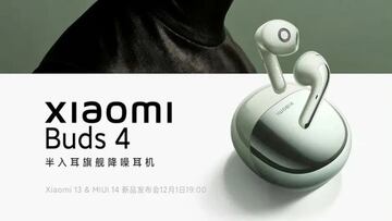 Diseño de los Xiaomi Buds 4