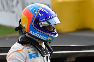 El accidente de Fernando Alonso en el GP de Bélgica