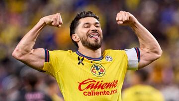 Henry Martin celebrate this goal 0-1 of America during the match between Inter Miami and America as part of the friendly match, at Allegiant Stadium on January 18, 2025 in Las Vegas, Nevada, United States.