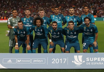 Equipo del Real Madrid.