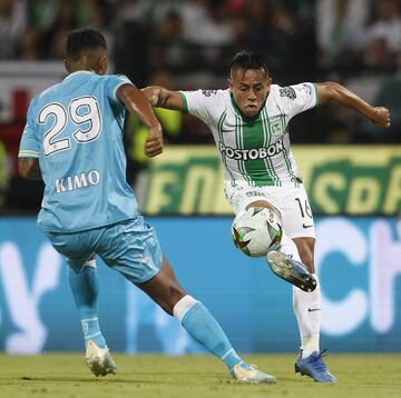 Cristian Blanco, en propia puerta, y Diomar Díaz anotaron los goles de la victoria histórica de Jaguares de Córdoba ante Nacional. Diego Braghieri puso el descuento