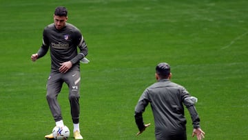 Giménez en un entrenamiento.