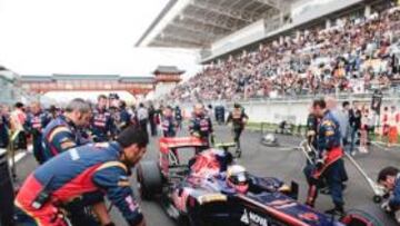 <b>GRAN TRABAJO. </b>Jaime, antes de iniciar la competición.