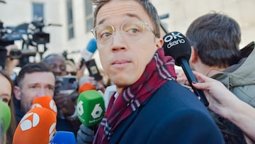 El ex portavoz de Sumar en el Congreso Iñigo Errejón llega a declarar a los juzgados de Plaza de Castilla, a 16 de enero de 2025, en Madrid (España). El juez que investiga al exportavoz parlamentario de Sumar Íñigo Errejón por un presunto delito de agresión sexual le toma declaración como investigado, y a la actriz Elisa Mouliaá como denunciante. Los hechos denunciados por Mouliaá fueron en septiembre de 2021.
16 ENERO 2025;ELISA MOULIAÁ;ERREJÓN;AGRESIÓN SEXUAL;JUZGADOS
Mateo Lanzuela / Europa Press
16/01/2025