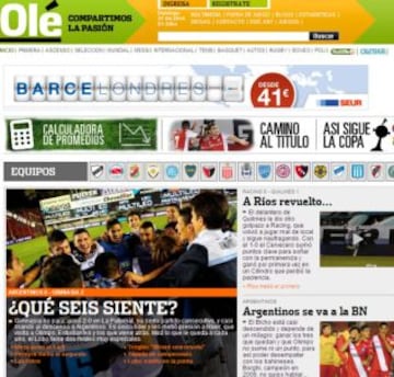 Portadas de la prensa extranjera