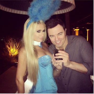 Paris Hilton y Seth Macfarlane en Halloween