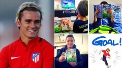 Griezmann celebra su &eacute;xito como autor de cuentos