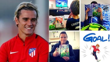 Griezmann celebra su &eacute;xito como autor de cuentos