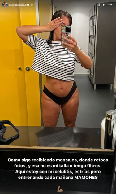 La reivindicación viral de Anabel Pantoja: “Aqui estoy, con mi celulitis” 