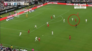 La desidia difícil de aceptar de Isco en el primer gol del Bayern