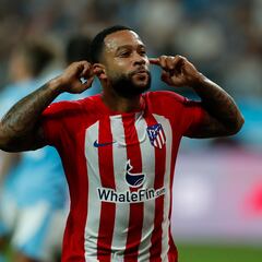 Simeone ve en Memphis al tercer mosquetero del gol del Atleti