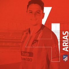 Atlético de Madrid le da el mítico '4' a Santiago Arias
