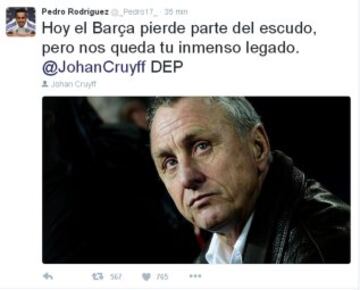El mundo del deporte despide a Johan Cruyff en las redes sociales