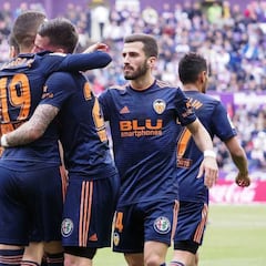 Valladolid 0 - Valencia 2: goles, resumen y resultado