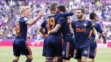 Valladolid 0 - Valencia 2: goles, resumen y resultado