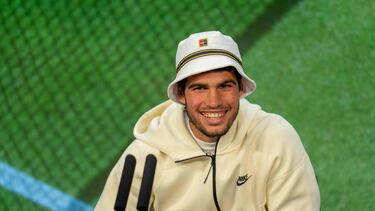 Un sonriente Carlos Alcaraz.