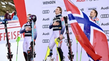 McGrath logra su primera victoria en el eslalon de Wengen con triplete noruego