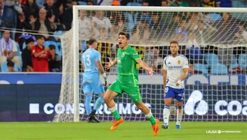 Un zurdazo de Aldasoro aniquiló las opciones de remontada del Real Zaragoza.