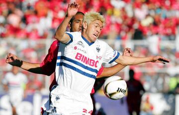 Durante su etapa con los Rayados de Monterrey, el "Hermoso" manejaba un look rubio que nunca más le volvimos a ver