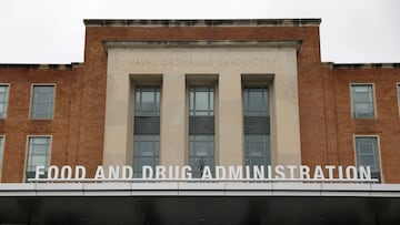FILE PHOTO: Signage is seen outside of the Food and Drug Administration (FDA) headquarters in White Oak, Maryland, U.S., August 29, 2020. REUTERS/Andrew Kelly/File Photo/File Photo