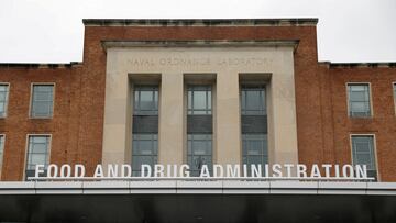 FILE PHOTO: Signage is seen outside of the Food and Drug Administration (FDA) headquarters in White Oak, Maryland, U.S., August 29, 2020. REUTERS/Andrew Kelly/File Photo/File Photo