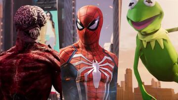 La Rana Gustavo y el Licker de Resident Evil 2 se cuelan en Marvel's Spider-Man gracias a los mods más divertidos