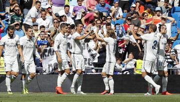El Madrid logró ante Osasuna en el Bernabéu su última victoria en Liga por un contundente 5-2. Ese triunfo igualó el récord de Miguel Muñoz.