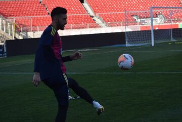 La Selección Colombia entrenó en el Estadio Nacional de Chile antes de enfrentar a la Roja de Reinaldo Rueda por la fecha 2 de Eliminatorias.