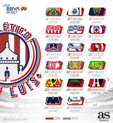 Calendario Atlético San Luis Apertura 2011